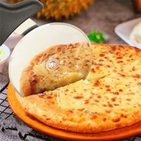 Alat Pemotong Pizza 4 Inci, Mainan Roller Pemotong Pizza Ganda, Penghemat Irisan, Penyeimbang, Alas Bagus, Roda Panggang Kue Besar, Alat yang Dapat Disesuaikan