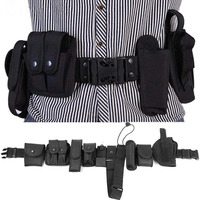Ceinture tactique multifonctionnelle pour activités de plein air, sacs de chasse, étui de ceinture tactique, ceinture utilitaire de sécurité avec pochettes et équipement d'étui.