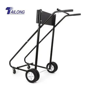 New Style 6 Wheels Outboard Motor Cart Engine Stand Racks Carrier Dolly Cart