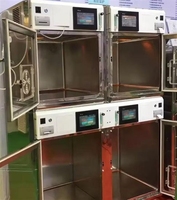 Cage médicale vétérinaire professionnelle en acier inoxydable pour animaux de compagnie, soins intensifs, cage à oxygène
