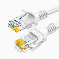 Cable de Red de Alta Velocidad CAT5E CCA Sólido UTP FTP SFTP Gigabit de 3-5m para Router Doméstico, 8 Núcleos, Conector RJ45, Color Personalizado