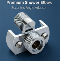 Coude excentrique universel réglable pour douche, 0-40 °   Adaptateur de correction d'angle, raccord mural pour mitigeur de douche