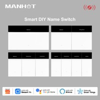 Interrupteur mural intelligent DIY avec affichage OLED Zigbee pour la maison et l'hôtel