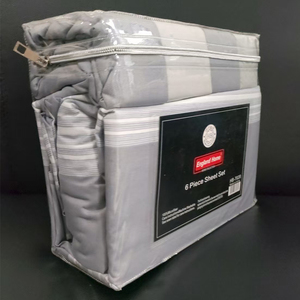 6PCS <span class=keywords><strong>bedding</strong></span> Set bán buôn trong kho trang bị tấm Vua Kích thước tấm ga trải giường với pillowcase 6 cái - Product Image 6