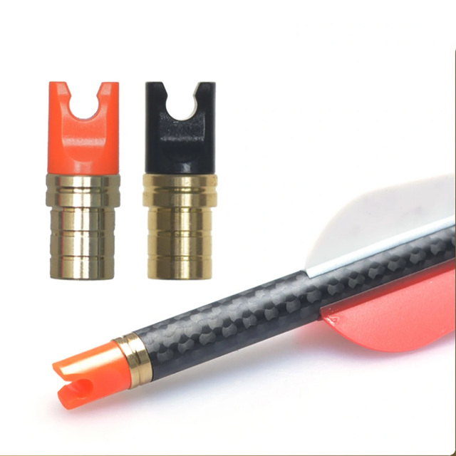 Archery Ravin Aluminum/Copper Pin Plastic Nock for ID 7.6mm OD 8.8mm Carbon Crossbow Arrow Shaft Hunting Shooting DIY Accessory