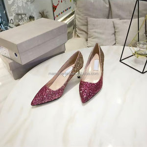 Zapatos de Tacón Alto con Lentejuelas Degradadas JC Super Brillantes de 7CM para Banquete y Boda, Zapatos de Tacón Alto de Moda para Mujer Jimmyschoo - Product Image 4