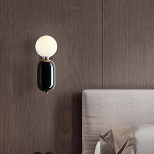<b>Modern</b> 10W LED <b>Wall</b> Lamp New Design Simple Glass Ball Chandelier Warm White 90 CRI <b>Indoor</b> Use Iron Body <b>Wall</b> Sconces Bedside - Product Image 2