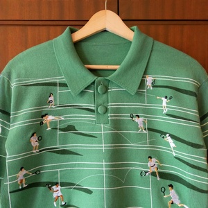 ニットジャージーメンズプリントラグビーシャツアンチシュリンクジャンパーニットプルオーバーセーターカスタムロゴセーター - Product Image 5