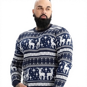 Pulls pour hommes, <span class=keywords><strong>pull</strong></span> <span class=keywords><strong>de</strong></span> Noël moche unisexe, motif écossais épais et amusant, <span class=keywords><strong>pull</strong></span> festif tricoté Fair Isle pour l'hiver et les fêtes - Product Image 3