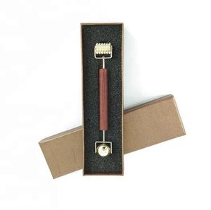 Kolay kullanım akupunktur masaj yüz refleksoloji güzellik aracı akupunktur uyarıcı makaralı ahşap saplı - Product Image 5