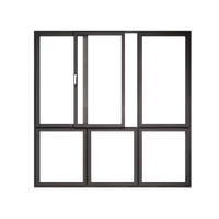 Ventanas Abatibles de Aluminio con Doble Acristalamiento, Diseño Moderno Deezon NFRC, Aislamiento Acústico, Rotura Térmica Horizontal, para Sala de Estar