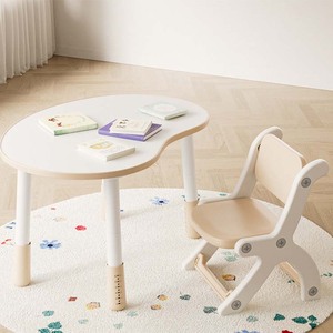 Bureau réglable en plastique pour <span class=keywords><strong>bébé</strong></span>, meubles pour enfants, crèche de style cartoon, table et chaise avec crayons - Product Image 6
