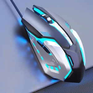Venta caliente RGB óptico USB con cable ratón para juegos <span class=keywords><strong>barato</strong></span> ordenador PC juego ratón con retroiluminación RGB para jugadores - Product Image 1