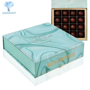 Custom Logo Luxury <b>Small</b> Square Cardboard Display Chocolate Packaging <b>Gift</b> <b>Box</b> With Dividers - Product Image 1