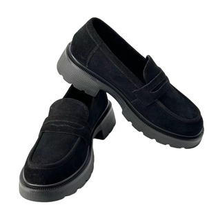 Mocassini primavera estivi da <span class=keywords><strong>donna</strong></span> con testa rotonda a bocca bassa in camoscio comode solette da lavoro Casual per studenti scarpe-all'ingrosso - Product Image 1