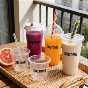 Vasos de Plástico Resistentes Personalizados para Jugos, de 12oz, 16oz y 32oz, con Tapas Redondas, Juego de 2000 Piezas - Product Image 6