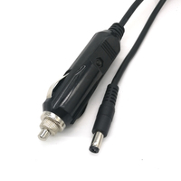 Kabel Konektor Pemantik Rokok Mobil ke DC 5.5*2.1mm Male dengan Sekring 5A 10A 15A dan LED untuk Mobil Truk Bus