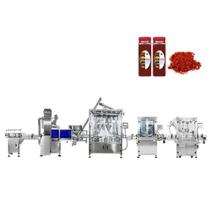 High Accuracy Spice Powder Bottle Packing Line Pepper Powder Filler Packaging Production Line