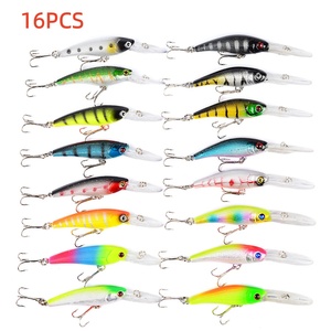 Nouveaux Leurres <span class=keywords><strong>de</strong></span> <span class=keywords><strong>Pêche</strong></span> Rigides, Mixte <span class=keywords><strong>de</strong></span> Couleurs, Wobbbler Minnow avec Hameçons Triples, <span class=keywords><strong>Kit</strong></span> d'Appâts Durs pour la <span class=keywords><strong>Pêche</strong></span> - Product Image 2