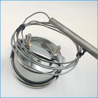 Thermomètre pyromètre en acier inoxydable Capteur de température 0-600 ° pour fours Pizza Grills Poêles à bois