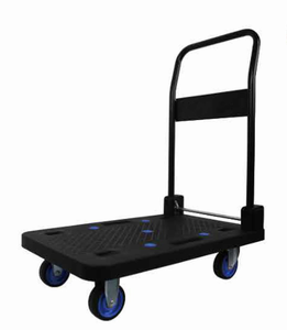 150-250KG Chariot à plate-forme robuste pliable à <span class=keywords><strong>4</strong></span> roues avec roues pivotantes pour le déplacement de la cargaison - Product Image 2