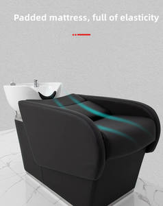 Peluquería profesional de alta calidad, muebles modernos, silla de champú, cama de lavado con cuenco - Product Image 3