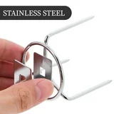 2 fourchettes à viande en acier inoxydable robustes, brochettes pour rôtissoire, accessoires de grillade pour friteuse à air, poulet, <span class=keywords><strong>dinde</strong></span>, poisson - Product Image 2