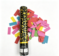 Confettis de fête, lance-confettis en papier coloré de 40 cm pour le Nouvel An