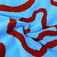 100% Cotton Jacquard Bath Towels Breathable Eco-Friendly Double-Sided Modern Luxury Style for Beach Home Hotel Spa Travel