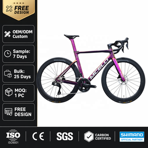 Vélo de route en <span class=keywords><strong>fibre</strong></span> de carbone MCELO SKO2 R7120 24 vitesses, freins à disque, prêt pour <span class=keywords><strong>la</strong></span> course hors route, design léger, sportif et fluide - Product Image 2