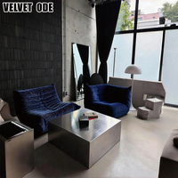 Canapé pliable en forme de L Ligne Ro-set, finition minérale scintillante, design moderne, écologique, en éponge, pour salon de villa