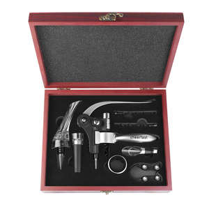 Ensemble d'ouvre-bouteilles à <span class=keywords><strong>vin</strong></span> de style populaire, ensemble multifonctionnel de tire-bouchons pour <span class=keywords><strong>vin</strong></span> <span class=keywords><strong>rouge</strong></span>, ouvre-<span class=keywords><strong>bouteille</strong></span> à <span class=keywords><strong>vin</strong></span> avec emballage de luxe - Product Image 1