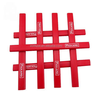 ดินสอไม้แบสวู้ดแบบแบนขนาด17ซม. สำหรับช่างไม้ดินสอก่อสร้าง - Product Image 5