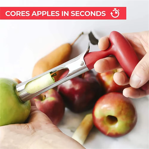 Descorazonador de manzanas de acero inoxidable, herramienta para quitar núcleos de peras y piña, cortador de frutas, sembradora, rebanador de cocina, mango duradero, herramienta para verduras - Product Image 6
