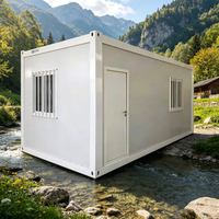 Maison conteneur modulaire préfabriquée avec panneaux sandwich en acier détachables pour école, salon et chambre