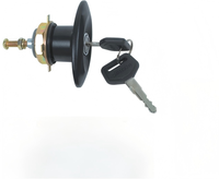 Nouvelles pièces détachées pour bus - Serrure de porte arrière HY--0157-E (HUIYING) Fer + Plastique pour BB4 #   BB5 #   BZB40 HZB50