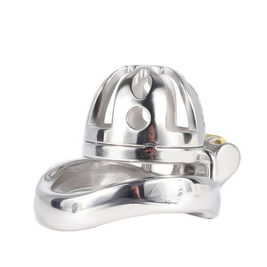Dispositivo de Castidad Masculino Metálico Pequeño 2022 con Catéter Uretral, Candado para Pene, Jaula para Pene para Hombres Adultos - Product Image 6