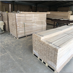 Lattes de bois en forme de triangle en paulownia pour murs extérieurs 3D, lattes décoratives en bois massif recyclé pour salon - Product Image 2