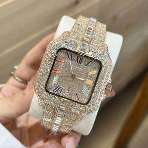 Orologio di Lusso con Diamanti 2026 da Uomo, Stile Hip Hop Bling Bling, Orologio da Polso Iced Out, Orologio Quadrato alla Moda Impermeabile - Product Image 5