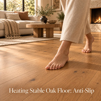 Elite Timber Flooring Oak Wide Plank Style Single Strip Design for High End Interior