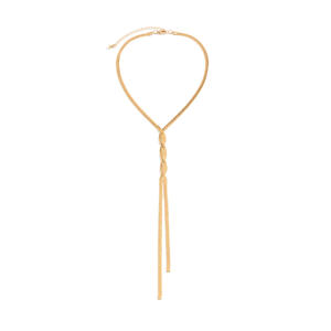 2025 Новое модное винтажное Летнее Длинное Ожерелье из змеи минималистское позолоченное ожерелье из змеиной кисточки для женщин - Product Image 5