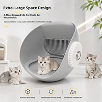 Vente directe usine – Bac à litière automatique pour chat, accessoires en PP, grande capacité, remplaçable et lavable