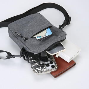 New Fashion Herren Cross body Satchel Messenger Bags Taillen gürtel mit Reiß verschluss Oxford Material Polyester Futter Brusttasche - Product Image 6