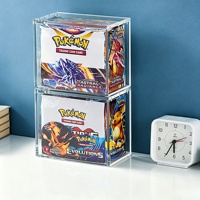 Boîtier de protection et de présentation en acrylique pour cartes Elite Trainer Box et boosters, avec protection UV à 99% et aimant puissant