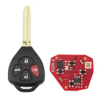 5 télécommandes filaires triangulaires Xhorse 2e génération XKTO22EN/XKTO23EN/XKTO24EN/XKTO25EN 2/3/4 boutons en plastique et métal VVDI