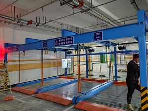 Le véritable élévateur de stationnement à deux niveaux Maihaisheng, qui fonctionne parfaitement dans les ateliers de réparation, augmente la productivité. - Product Image 2