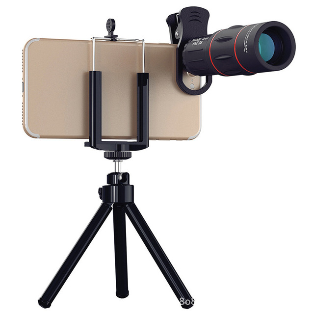 Outdoor 18x25 HD Mobile Phone Lens for Concert Shooting 28x External Telephoto Lens Monocular Telescope