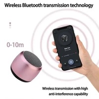 Haut-parleur audio USB portable M1 avec éclairage LED RVB Mini caisson de basses stéréo 5W Surround pour le cinéma maison et l'extérieur
