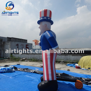 Decorazione per il Giorno dell'Indipendenza Americana Pallone Gonfiabile Gigante da Esterno di Uncle Sam in Vendita - Product Image 3