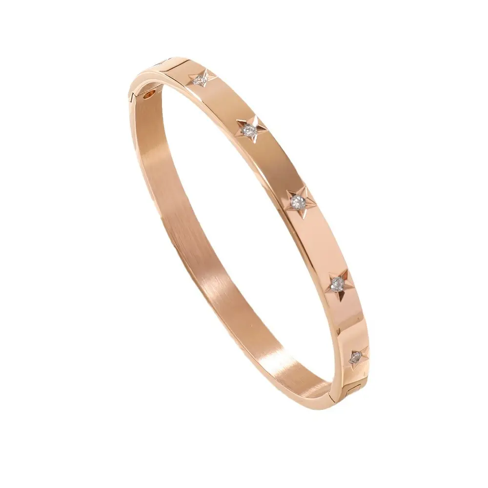 Vendite calde braccialetti in acciaio inox placcato oro 18k all'ingrosso per le donne gioielli di moda braccialetti braccialetti braccialetti